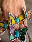 🦋 “Butterfly Garden Ring” – Art by Amy Adjustable Statement Ring