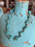 Turquoise Treasure Necklace by A Rare Bird