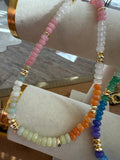 Dyed Jade Bead Necklace by Jennifer Thames Originals