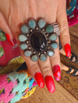 Tibetan Onyx/Chrysoprase Ring