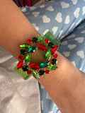 💚🎀 Wreath Wonderland Bangle