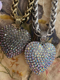 Chubby Love Crystal Heart Necklace