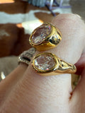 Double Crystal Wrap Ring by Jennifer Thames Originals