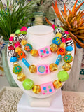 Mahj Mixer Statement Necklace by Jennifer Thames