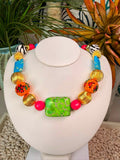Eclectic Dream Statement Bead Necklace by  Jennifer Thames