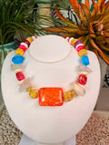 Eclectic Dream Statement Bead Necklace by  Jennifer Thames