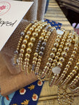 Jennifer Thames Stacking Gold Dipped Bracelet