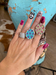 Groovy Flower Rings