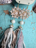 Rare Bird Bloom Tassel Earrings