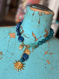 “Ocean Glow Lariat Necklace” by Jennifer Thames Originals