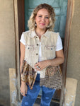 Harvest Patchwork Corduroy Vest