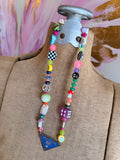 Funky Luxe Necklace by SBC - Royal/Purple Dice