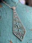 Disco Drape Neck Tie Necklace