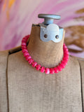 Raspberry Pop Chunky Necklace