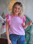 Lilac Daydream Embroidered Knit Top
