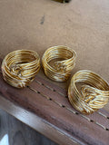 Wrapped Wire Gold Ring by Jennifer Thames Originals