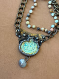 Moonlit Pumpkin Necklace — by Art by Amy