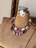 Fire & Ice Emerald Cut Necklace - Gold or Silver