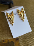 JTO Sunset Heart Studs