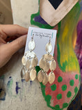 Jennifer Thames Silver Chandelier Earrings