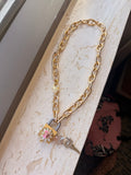 Unlock the Glam Necklace - Pink Daisy