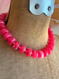 Raspberry Pop Chunky Necklace