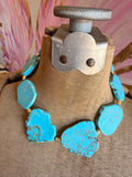 Color Me Boho Howlite Slab Necklace