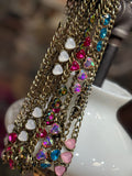Gold Rebel Heart Chain
