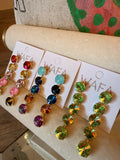 WAFA Grande Crystal Cascade Drop Earrings