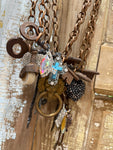 A Rare Bird Antique Key Necklace