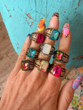 Gem Pop Stretch Rings