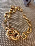 Golden Glam Tab Bracelet