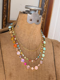 Prism Layers Triple Strand Necklace