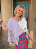 Whispering Lace Lavender Boho Top