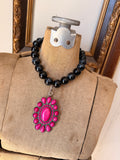 Midnight Concho Marble Necklace
