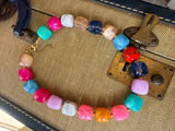 Color Theory Cube Bead Necklace