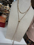 2 Colors - Crystal Lariat Necklace