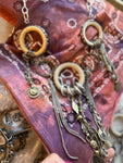 “Wild Spirit Necklace” – Art by Amy Ivory Rings & Metal Fringe Statement