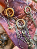 “Wild Spirit Necklace” – Art by Amy Ivory Rings & Metal Fringe Statement