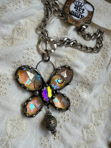 Art By Amy AB Butterfly Necklace