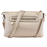 Ellen Three Compartment Wristlet Fashion Clutch/Crossbody