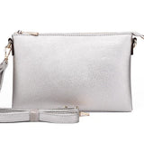 Ellen Three Compartment Wristlet Fashion Clutch/Crossbody