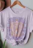 Stay Wild Lavender Tiger Tee
