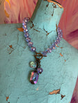Juicy Gem Drop Necklace - Lavender