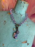 Juicy Gem Drop Necklace - Lavender