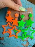 Neon Stardust Earrings