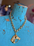 Golden Horse Pendant Necklace – by Jennifer Thames Originals