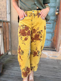 Chartreuse Garden Barrel Pants