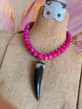 Wild Horn Acrylic Necklace by Jennifer Thames Originals
