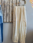 Cream Eyelet Pants